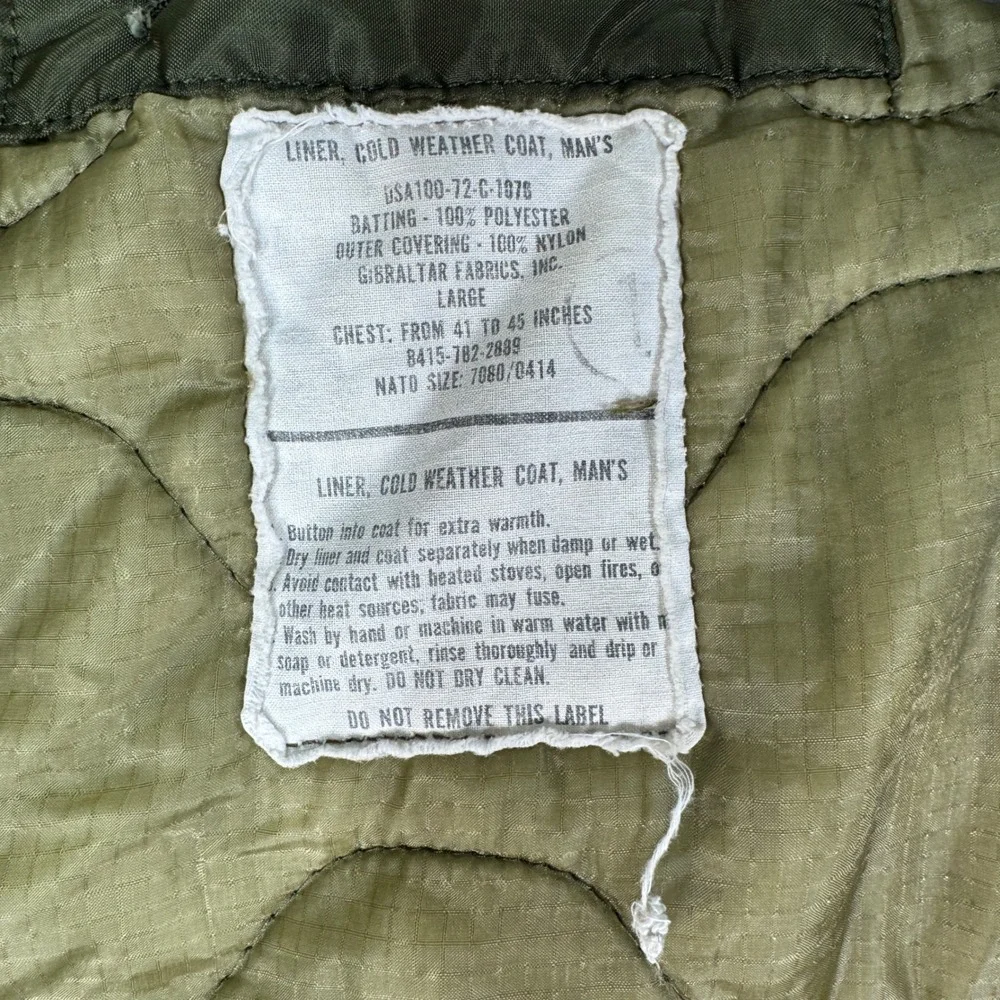 Vintage US Army M65 Field Jacket Mens M Woodland Camo Cold weather 90s & Liner